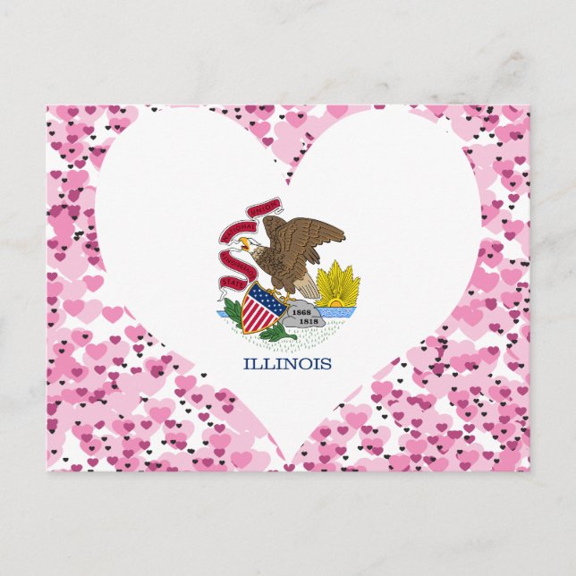 Buy Illinois Flag Postcard (Front)