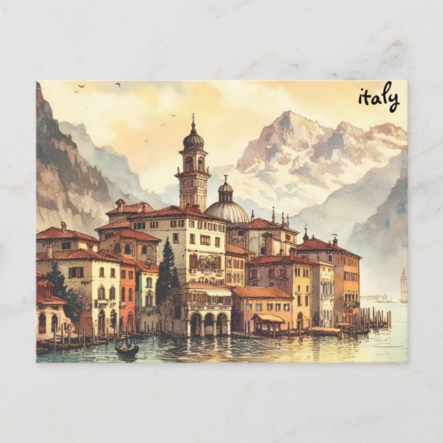  buy map italy mass mailing postcards (Front)