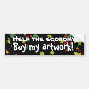 Buy My Artwork! Bumper Sticker