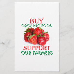 Buy organic food flyer