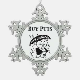 Buy Puts Snowflake Pewter Christmas Ornament