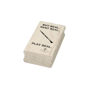 Buy Real Clarinet Musical Instrument Tech Rubber Stamp