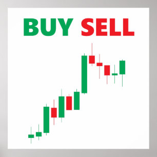 Buy Sell - Stock Forex Market Currency Trader Poster