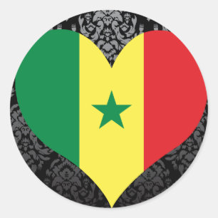 Buy Senegal Flag Classic Round Sticker