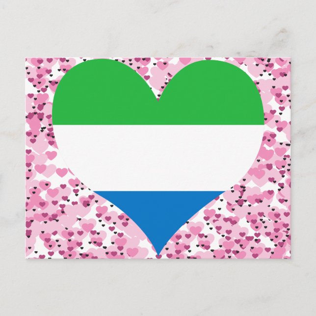 Buy Sierra Leone Flag Postcard (Front)