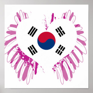 Buy South Korea Flag Poster