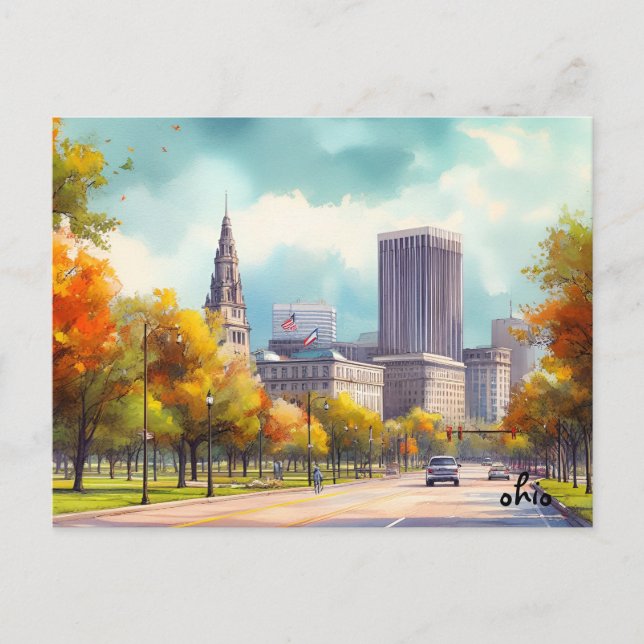 buy street Travel Vintage ohio postcards (Front)