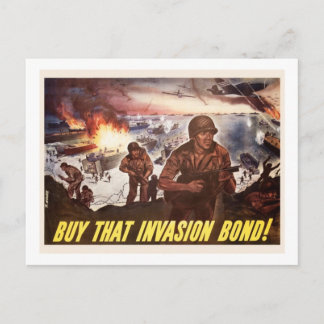 Buy That Invasion Bond Postcard