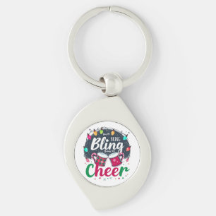 "Buy the Bling, Bring the Cheer." Key Ring