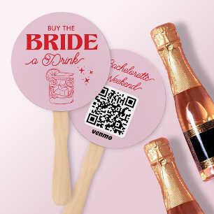 Buy the Bride a Drink Bachelorette Hand Fan