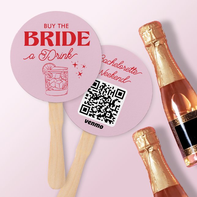 Buy the Bride a Drink Bachelorette Hand Fan (Creator Uploaded)