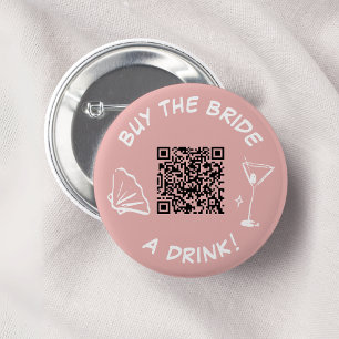 Buy The Bride A Drink Bachelorette Pink 6 Cm Round Badge