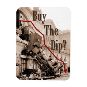 Buy The Dip Stock Market Humour Magnet