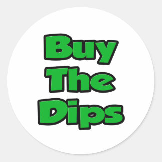Buy The Dips Classic Round Sticker