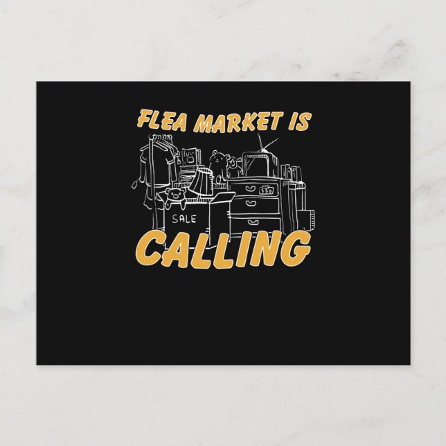 Buy The Flea Market Flea Market Saying Ramsch Postcard (Front)