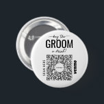 Buy The Groom A Drink Bachelor Venmo QR Code  6 Cm Round Badge<br><div class="desc">Make sure the groom doesn't have to pay for a single drink with the great Bachelor Party Venmo QR code button! Buy one for the entire crew! Simply add your own Venmo, PayPal, or Cash App QR code image. Everyone at the party can easily scan this QR code and transfer...</div>