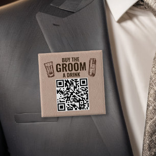 Buy the Groom a Drink QR Code Button