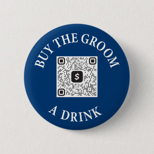 Buy The Groom A Drink QR Code Pins Bachelor Party