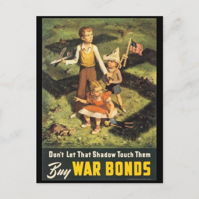 Buy War Bonds World War 2 Postcard (Front)