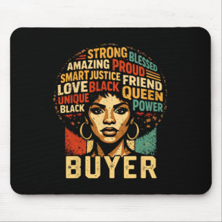 Buyer Black History Month Powerful Black Pride Art Mouse Pad