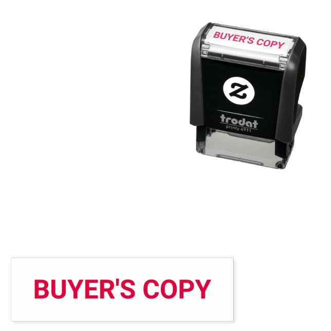 BUYER'S Copy Template Self-inking Stamp (In Situ)