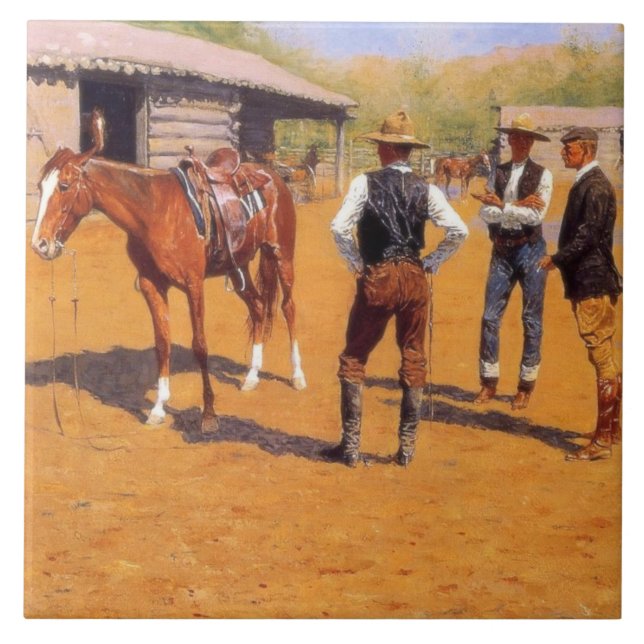 Buying Polo Ponies in the American Old West  Tile (Front)