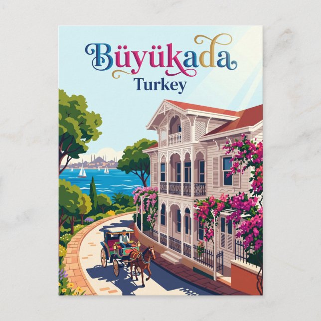 Büyükada Turkey Postcard (Front)