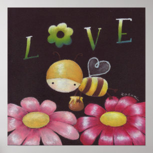 Buz-buz the Honey Bee Print