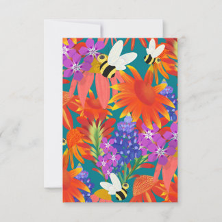 Buzz Among Blooms-Teal Grove_Thank You Thank You Card