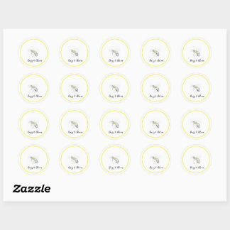 Buzz & Bloom Stickers - hand drawn bee design