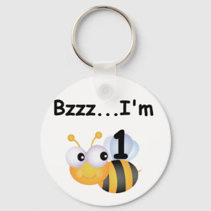 Buzz Bumblebee 1st Birthday T-shirts and Gifts Key Ring