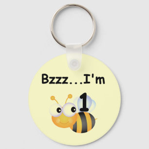 Buzz Bumblebee 1st Birthday T-shirts and Gifts Key Ring