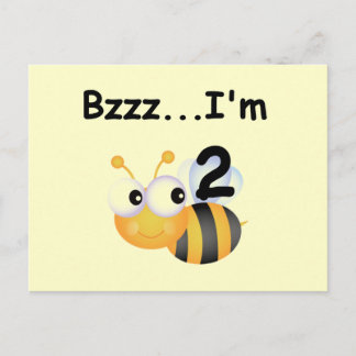 Buzz Bumblebee 2nd Birthday T-shirts and Gifts Postcard