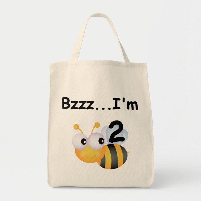 Buzz Bumblebee 2nd Birthday T-shirts and Gifts Tote Bag (Front)