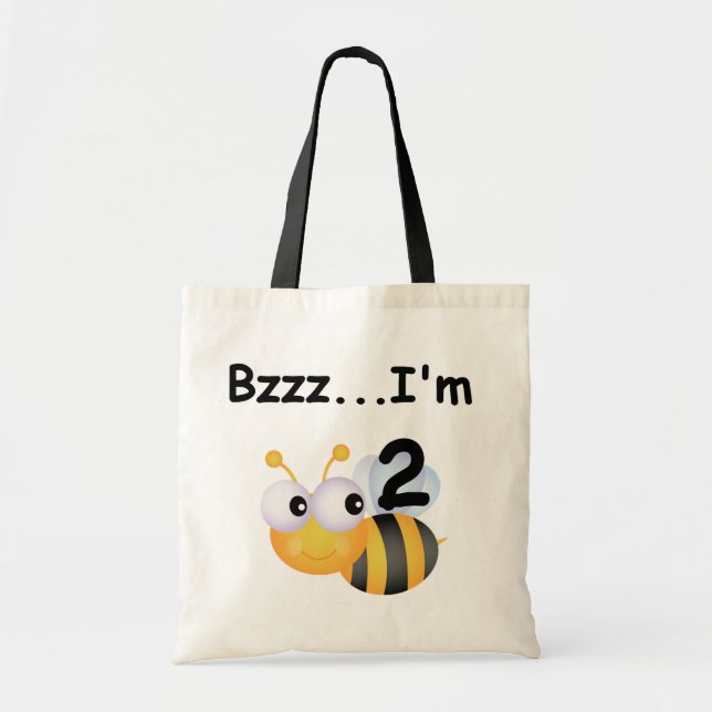 Buzz Bumblebee 2nd Birthday T-shirts and Gifts Tote Bag (Front)