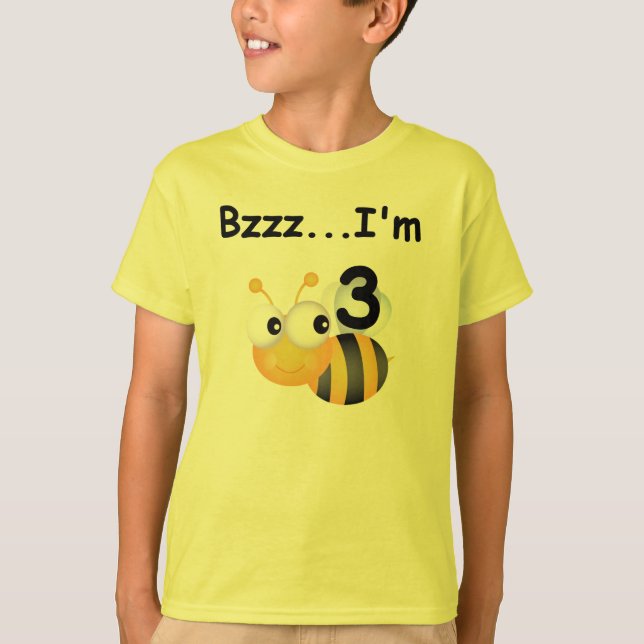 Buzz Bumblebee 3rd Birthday T-shirts and Gifts (Front)