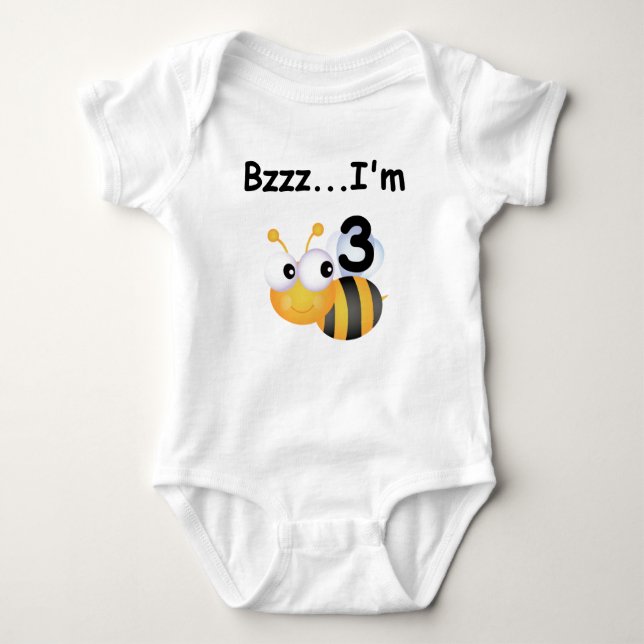 Buzz Bumblebee 3rd Birthday T-shirts and Gifts (Front)