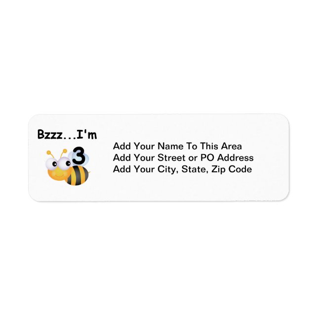 Buzz Bumblebee 3rd Birthday T-shirts and Gifts (Front)