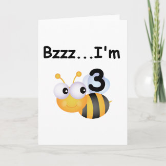 Buzz Bumblebee 3rd Birthday T-shirts and Gifts Card