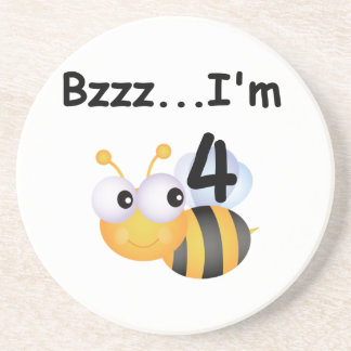 Buzz Bumblebee 4th Birthday T-shirts and Gifts Coaster