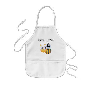 Buzz Bumblebee 4th Birthday T-shirts and Gifts Kids Apron