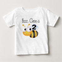 Buzz Bumblebee Customisable Birthday T-shirt