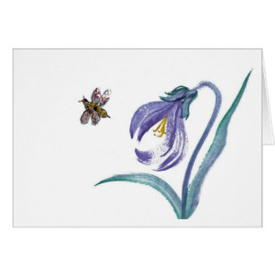 Buzz in Spring, Sumi-e in colour