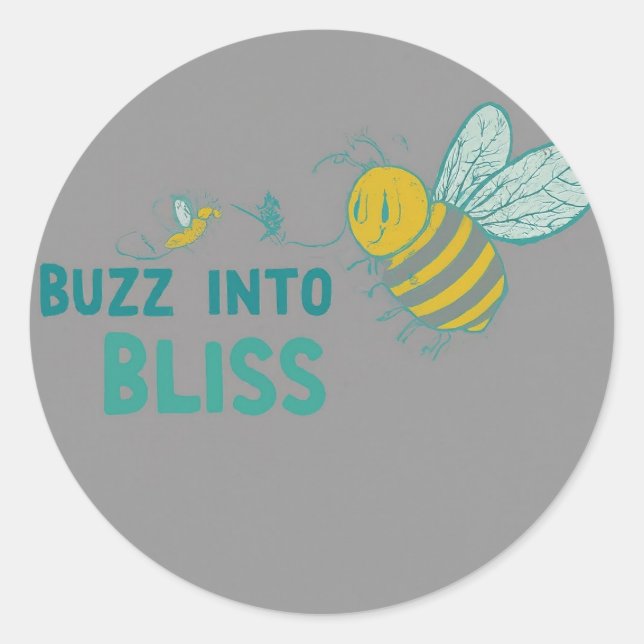 Buzz into Bliss: Colourful Sticker Collection (Front)