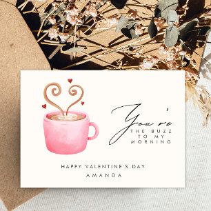 Buzz to my morning funny valentine day card