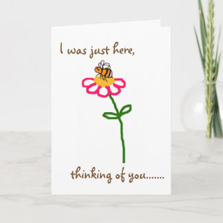 BuzzAboutBees 'Thinking Of You' - Sweet Little Bee Card