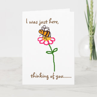 BuzzAboutBees 'Thinking Of You' - Sweet Little Bee Card