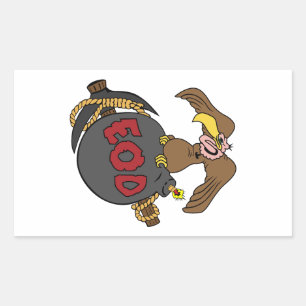 Buzzard Bomb and Pick Rectangular Sticker