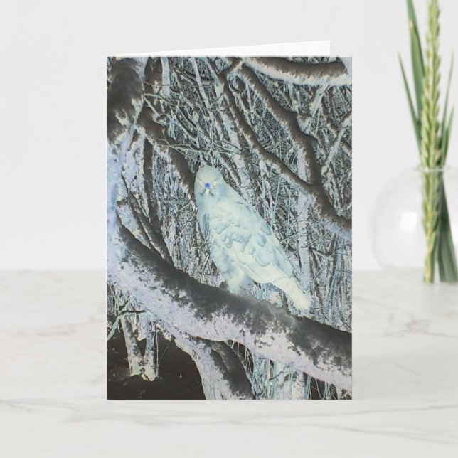 Buzzard Spooky Greetings Card Add Own Text (Front)