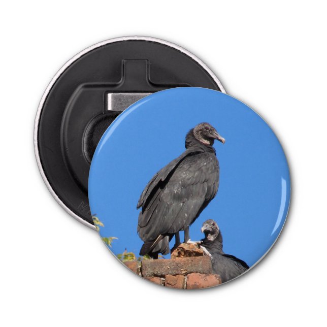 Buzzards on Chimney Magnetic Bottle Opener (Front)